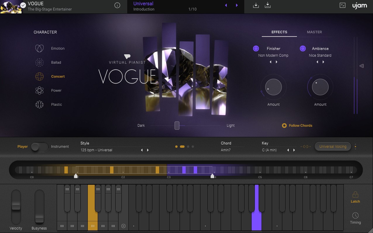 Ujam VOGUE - Virtual Pianist